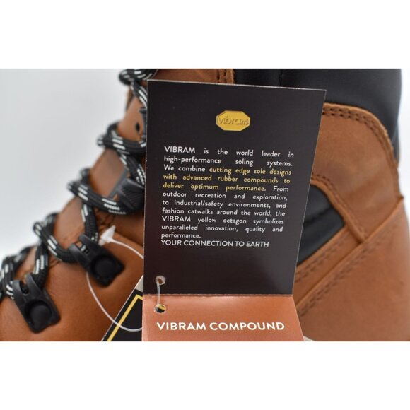 Vasque Womens 10 St. Elias FG GTX Gore-Tex Cognac Leather WP Hiking Boots - Picture 11 of 15